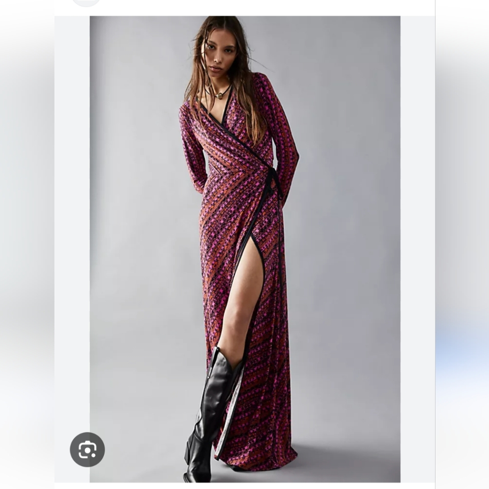 Free People L Phoebe wrap dress